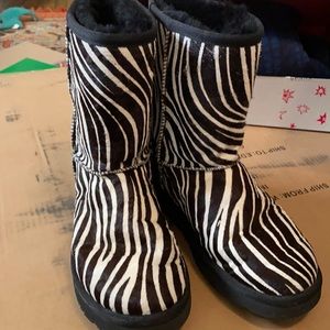 REAL ZEBRA UGGS